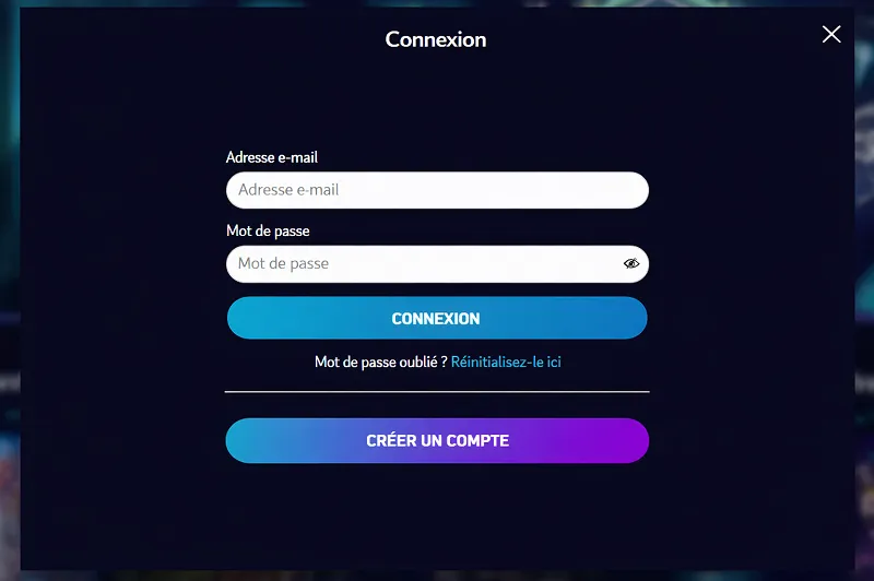 Connexion Lucky8